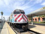 Amtrak Train # 702 with the Siemens Venture cars plus Caltrans F40 cabbage car on the south end at BFD 